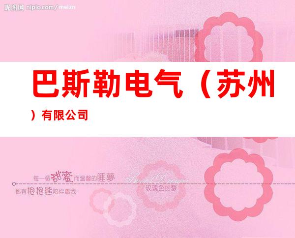 巴斯勒电气（苏州）有限公司